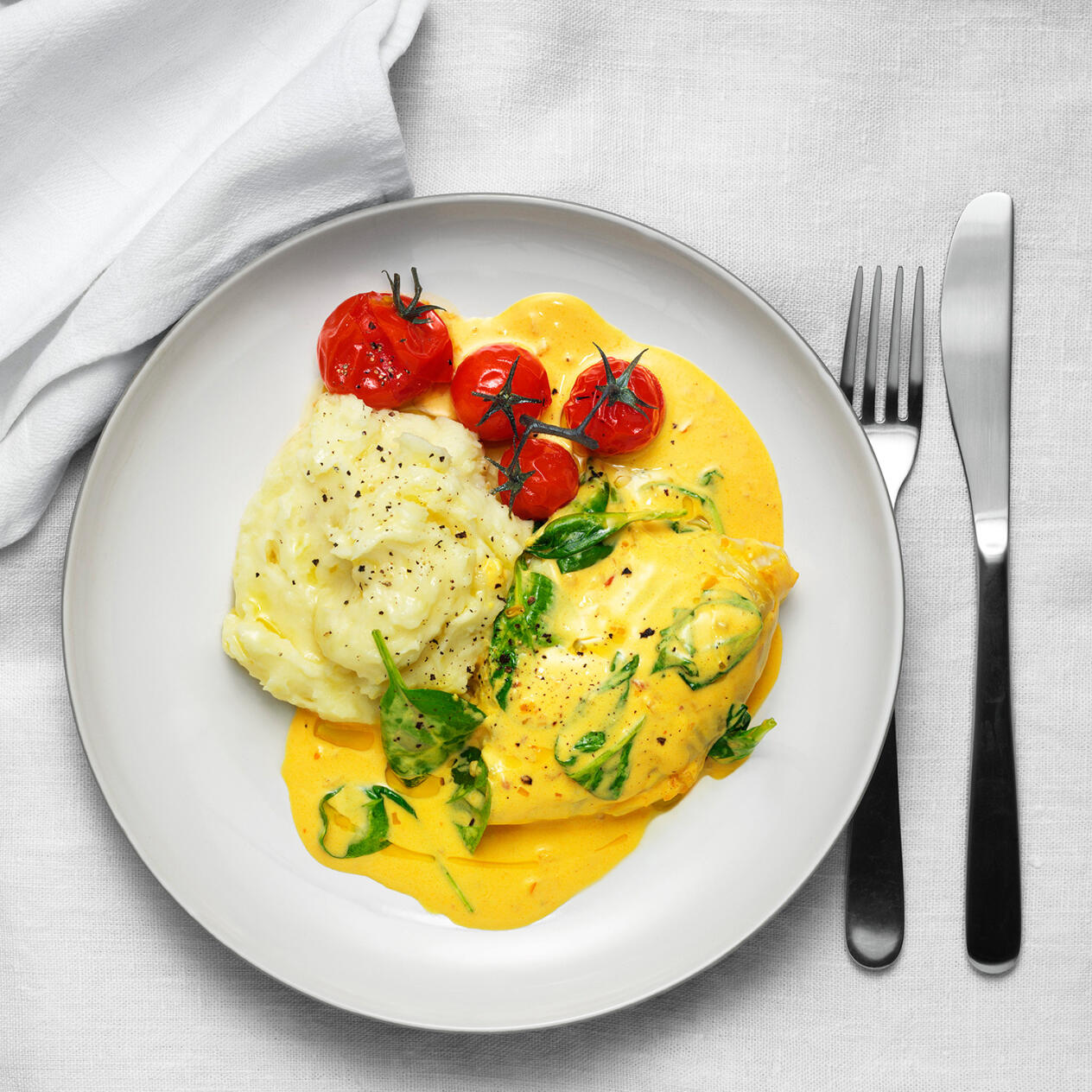 Ugnsfisk med saffran