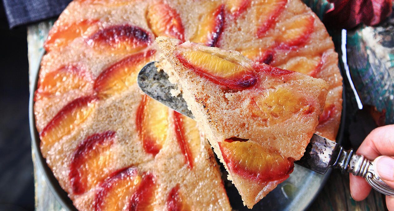 Plommonkaka upp och ner