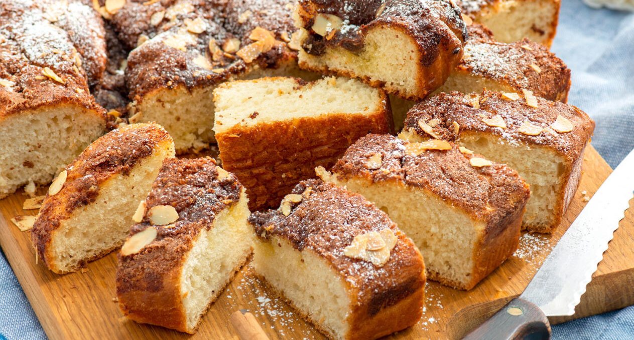 Kanelbullar i långpanna