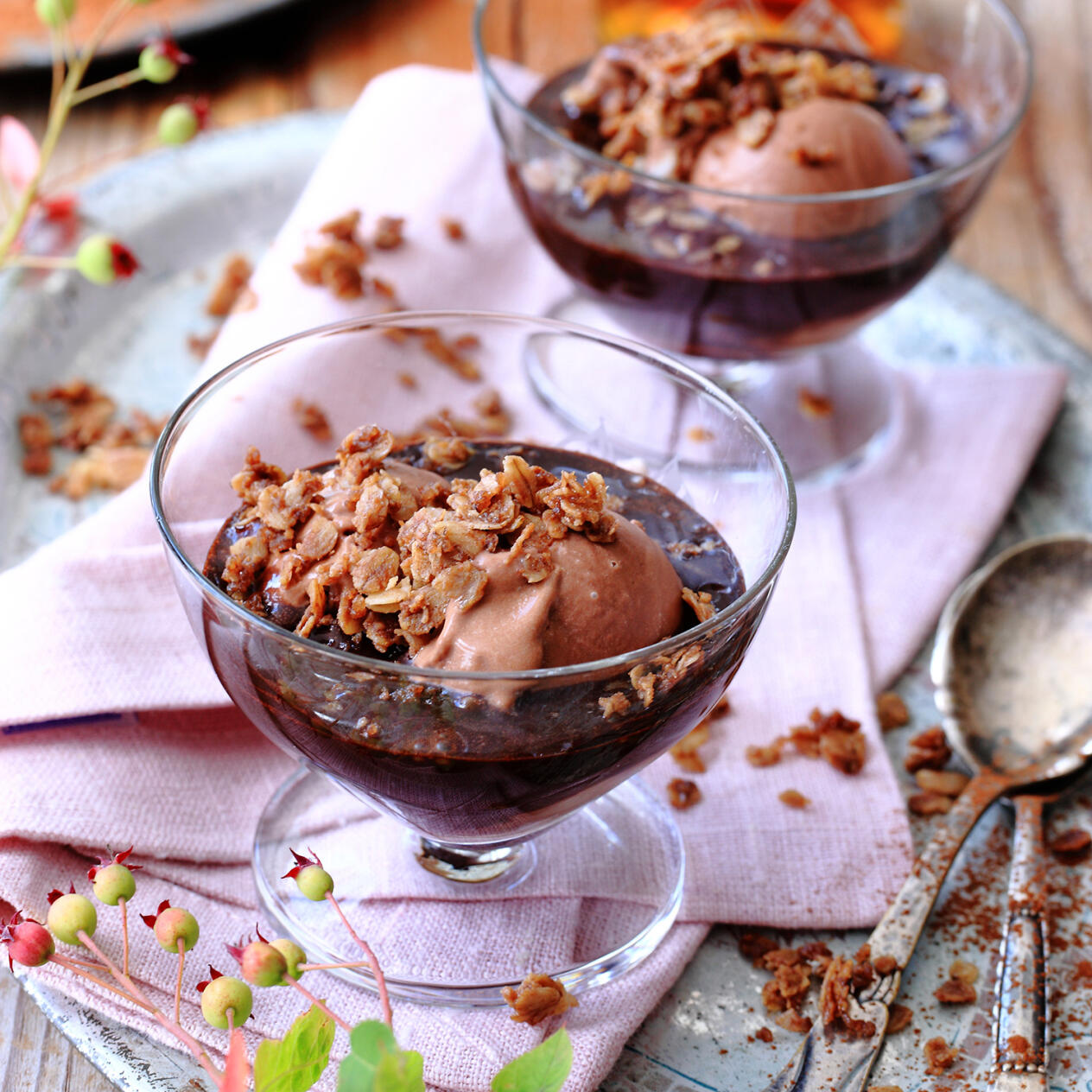 Chokladbomb med härligt fras