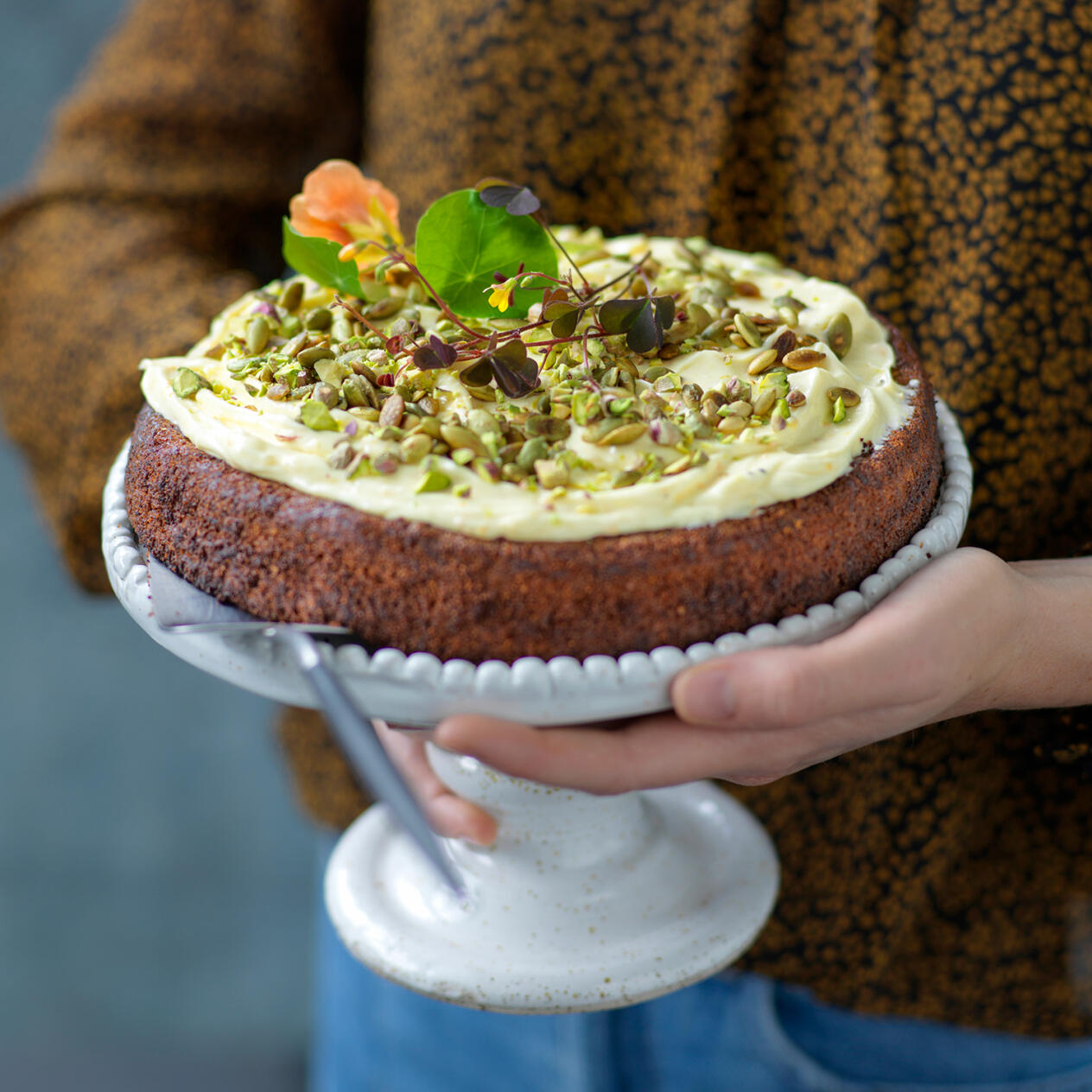 Pumpakaka med färskostfrosting