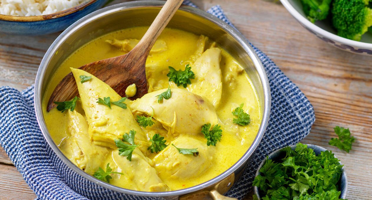 Kyckling i klassisk currysås
