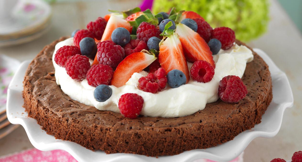 Kladdkaka med mörk choklad