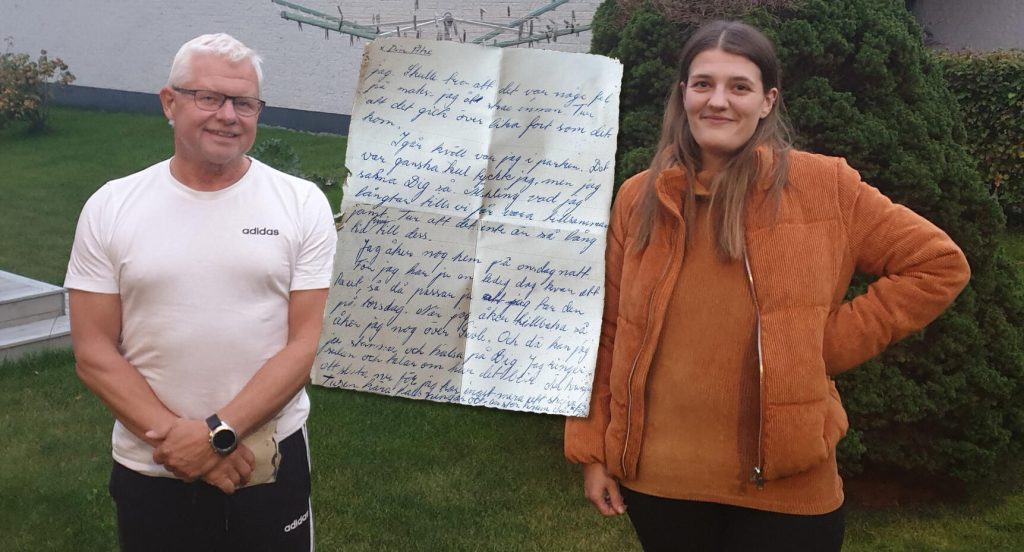 Jonas Gradin är son till Åke som skrev det fina brevet till sin Ingegerd. Ailie hittade brevet i det gamla huset hon köpt.