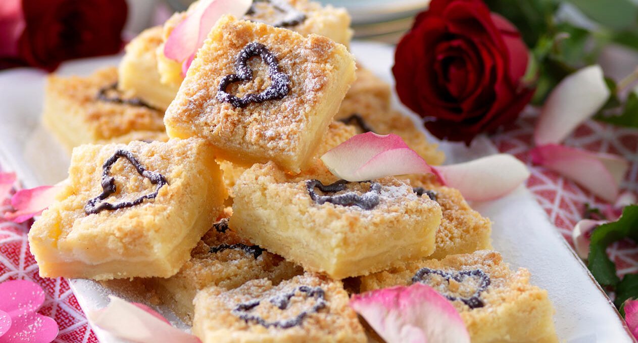 Vaniljhjärtan i långpanna