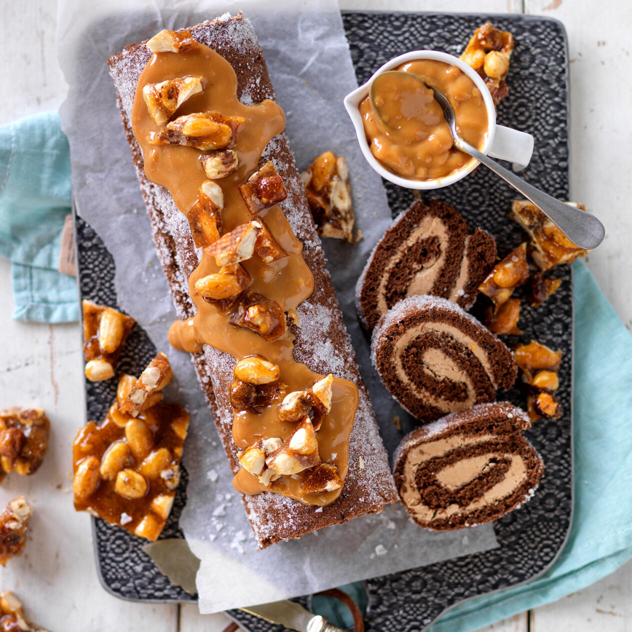 Chokladrulle med kolakräm