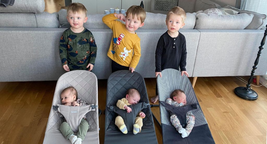 Från vänster: syskonparen Axel och Alicia, Frank och Mila samt Melker och Alma.