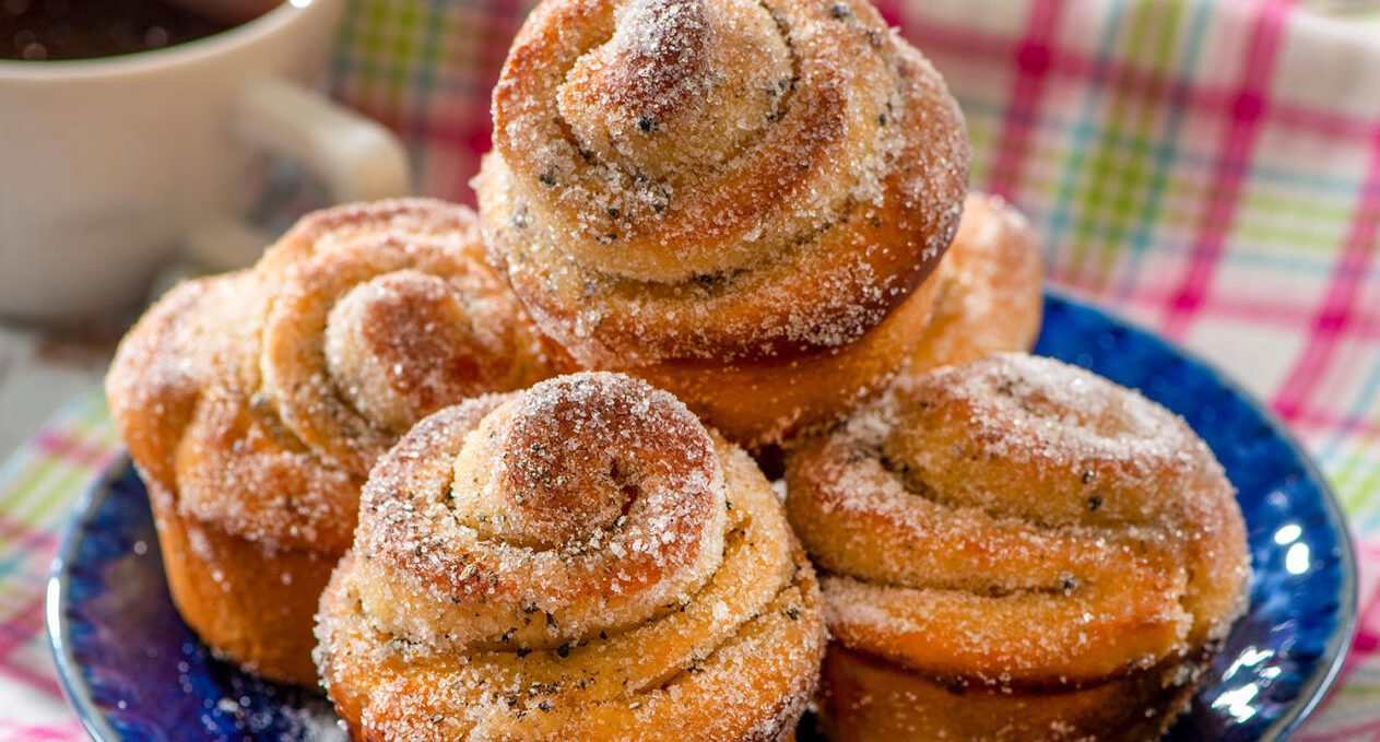 Kardemummabullar med ljuvlig fyllning