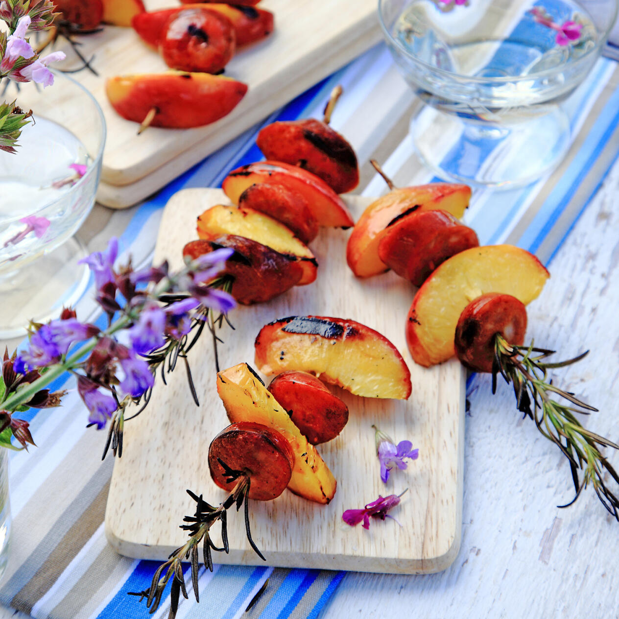 Rosmarinspett med chorizo