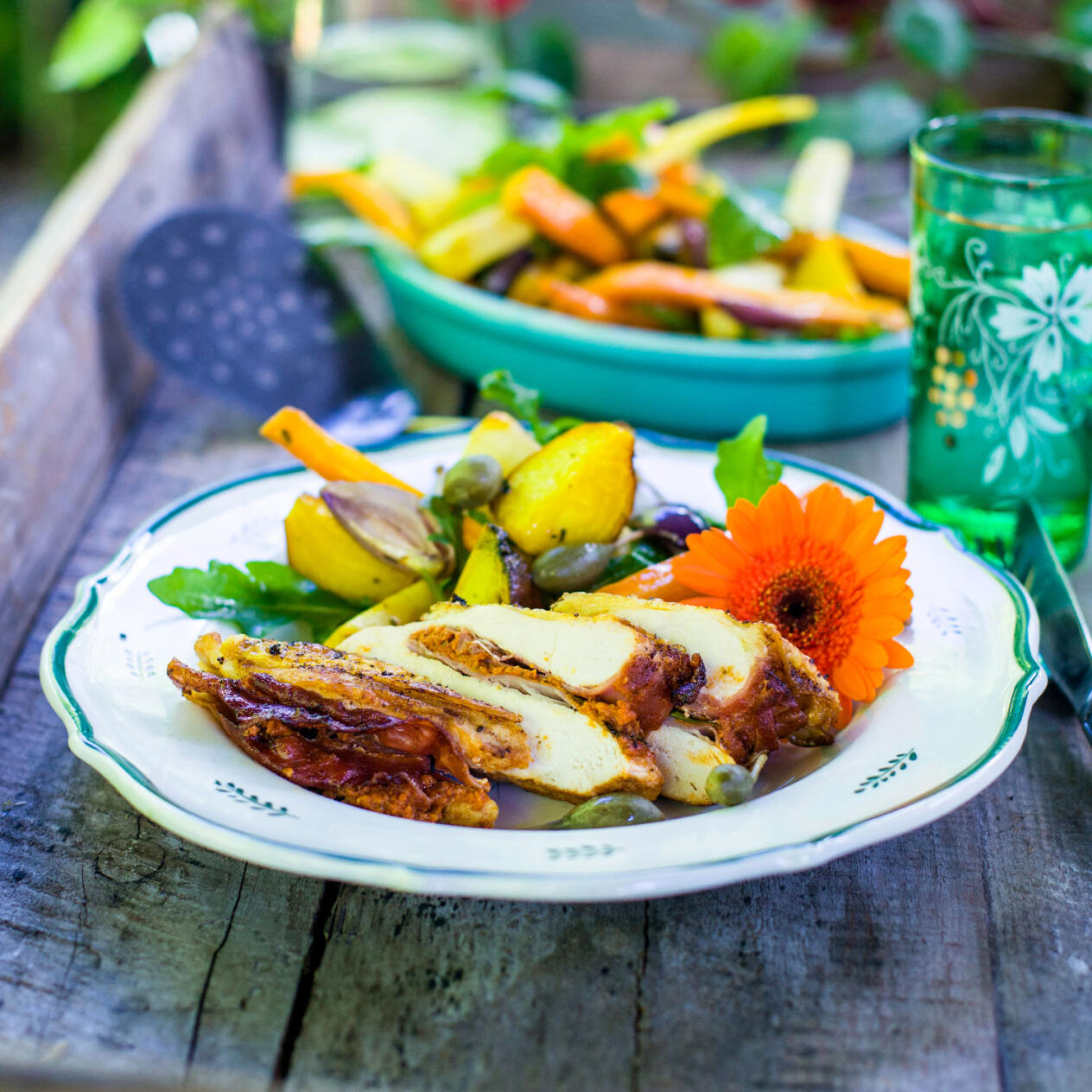 Pestofyllda kycklingfiléer 