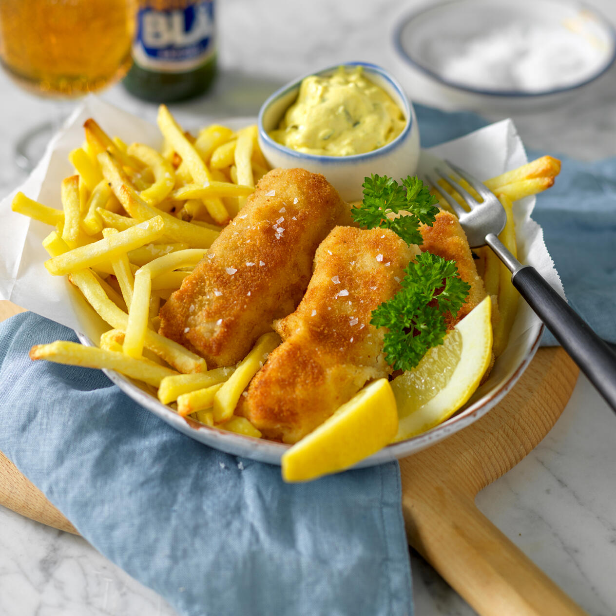 Hemlagad fish and chips