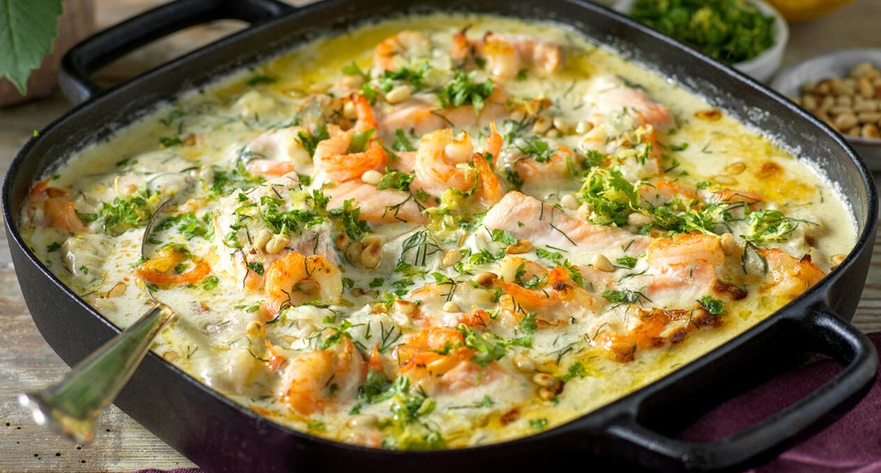 Parmesangratinerad fiskgryta