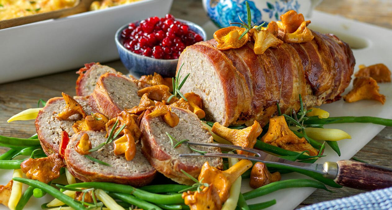 Viltfärslimpa med kantareller