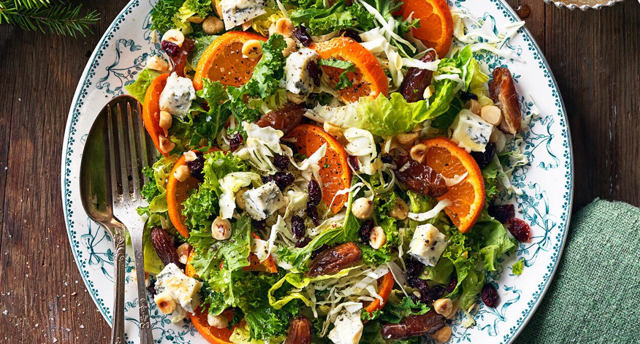 Julsallad med clementin och gorgonzola
