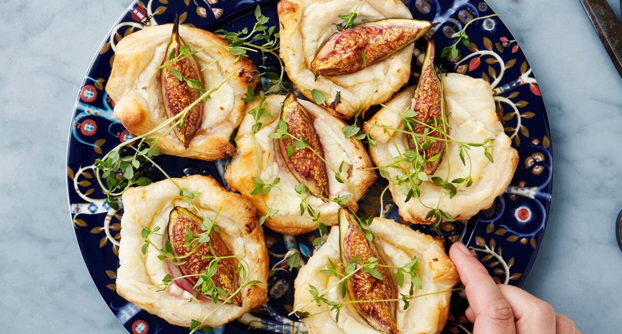 Pajer med getost och fikon