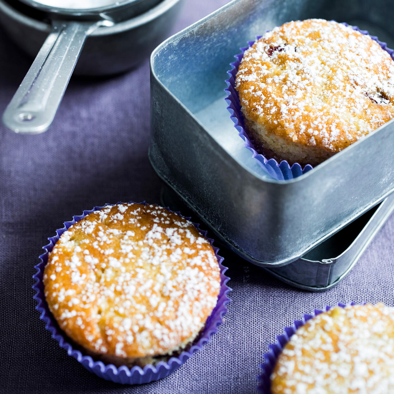 Päronmuffins  med mandelmassa