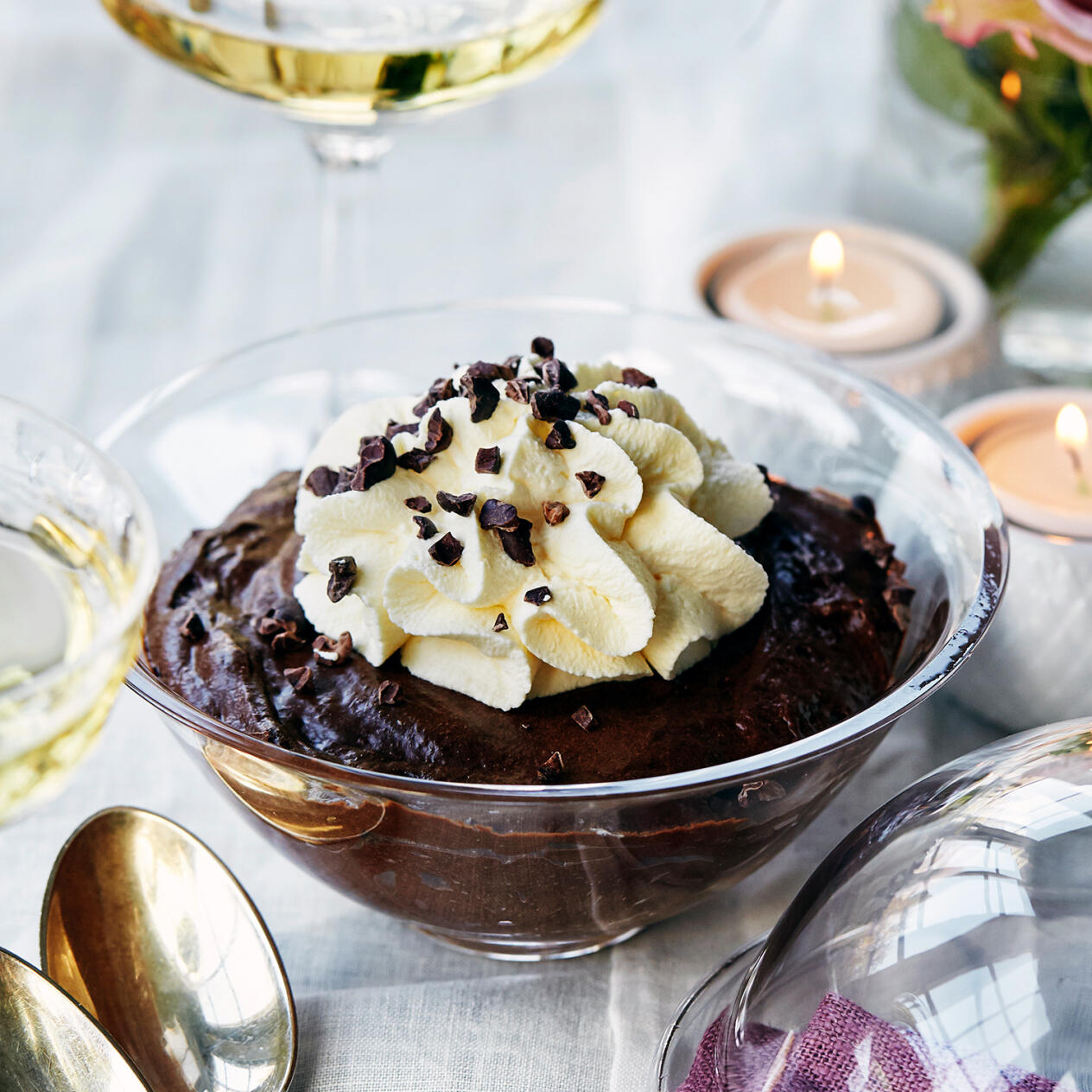Enkel chokladmousse för två