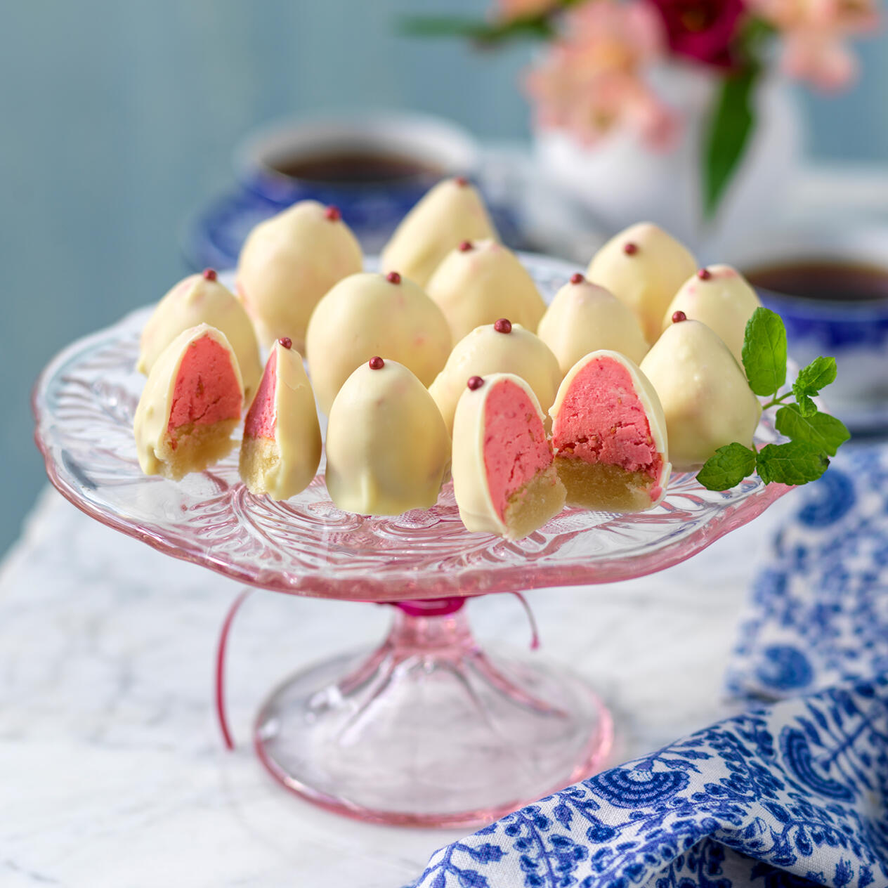 Chokladdoppade hallonbiskvier