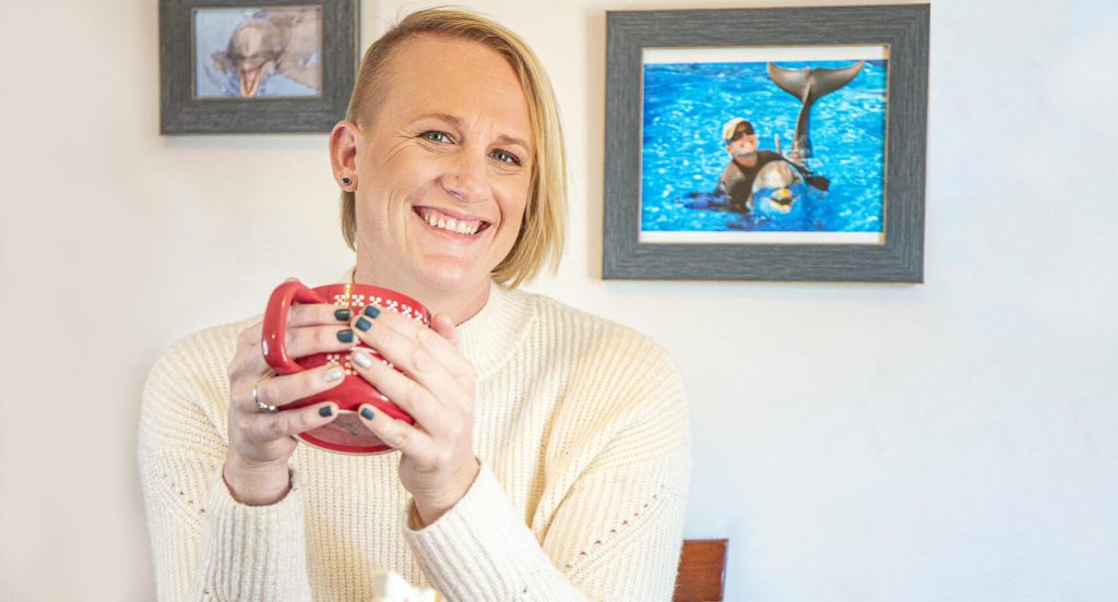 Erika Newell vann Allt för Sverige och fick träffa sin svenska familj.