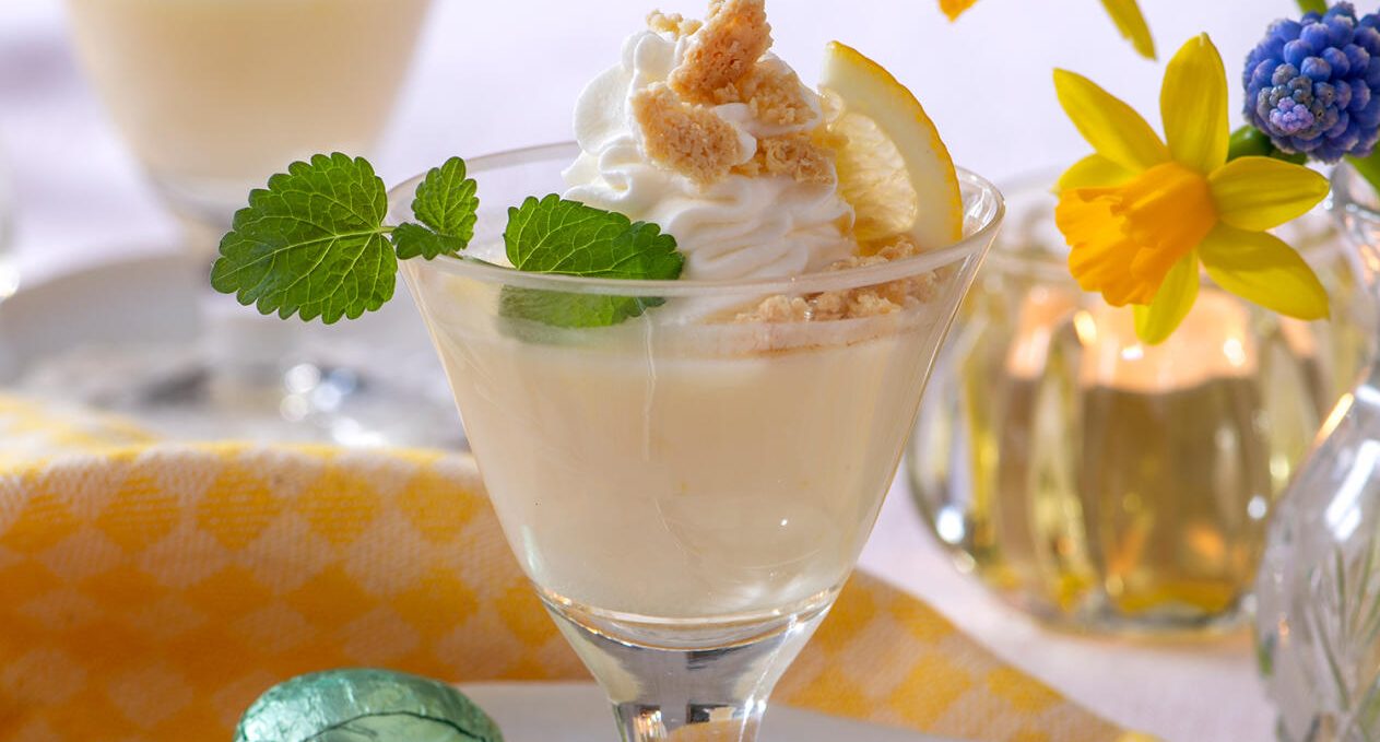 Citronpannacotta med vit choklad