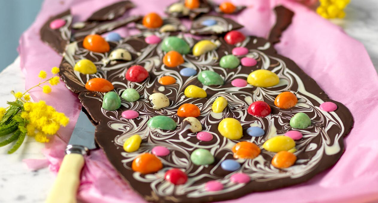 Chokladbräck med godisägg