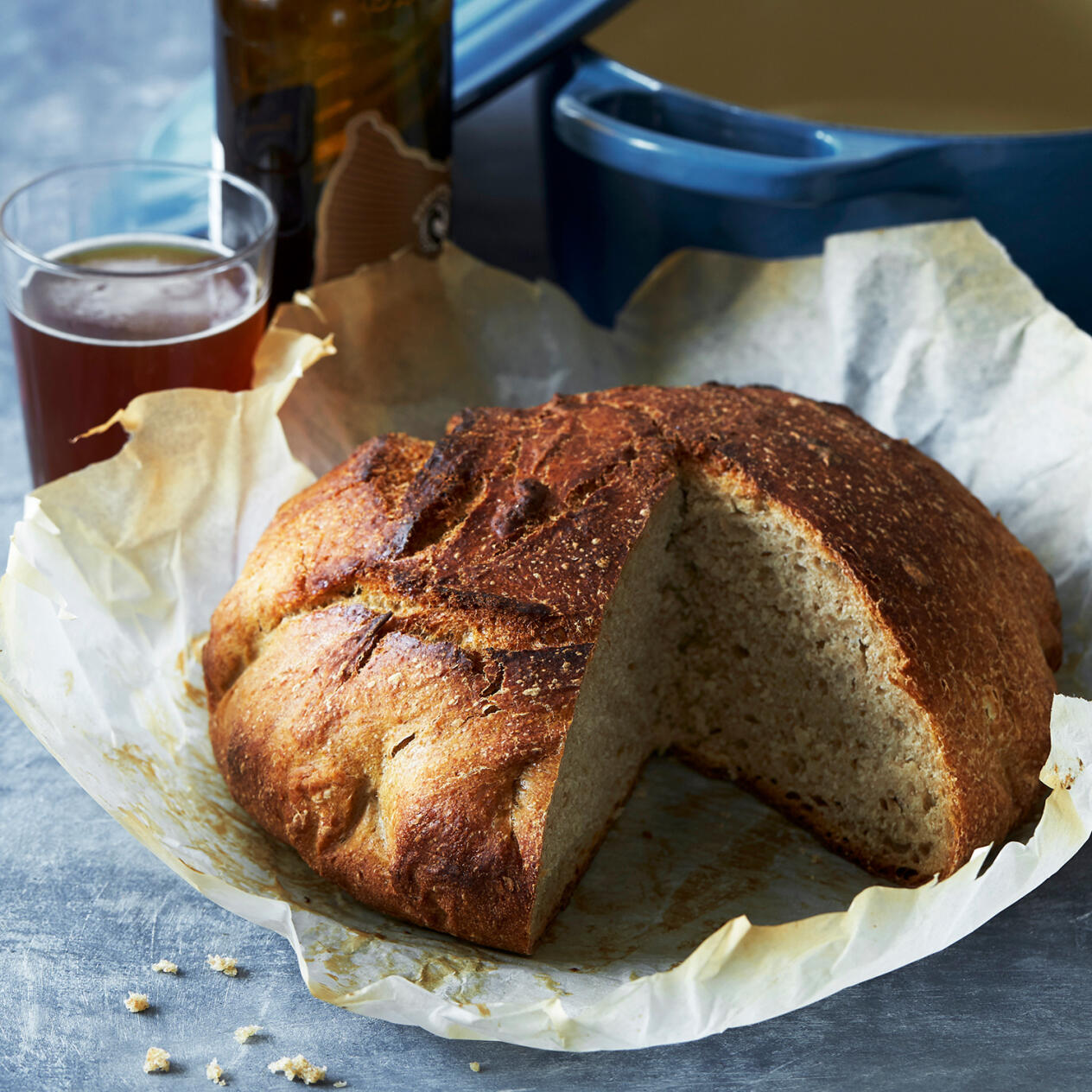 Grytbröd med råg och öl