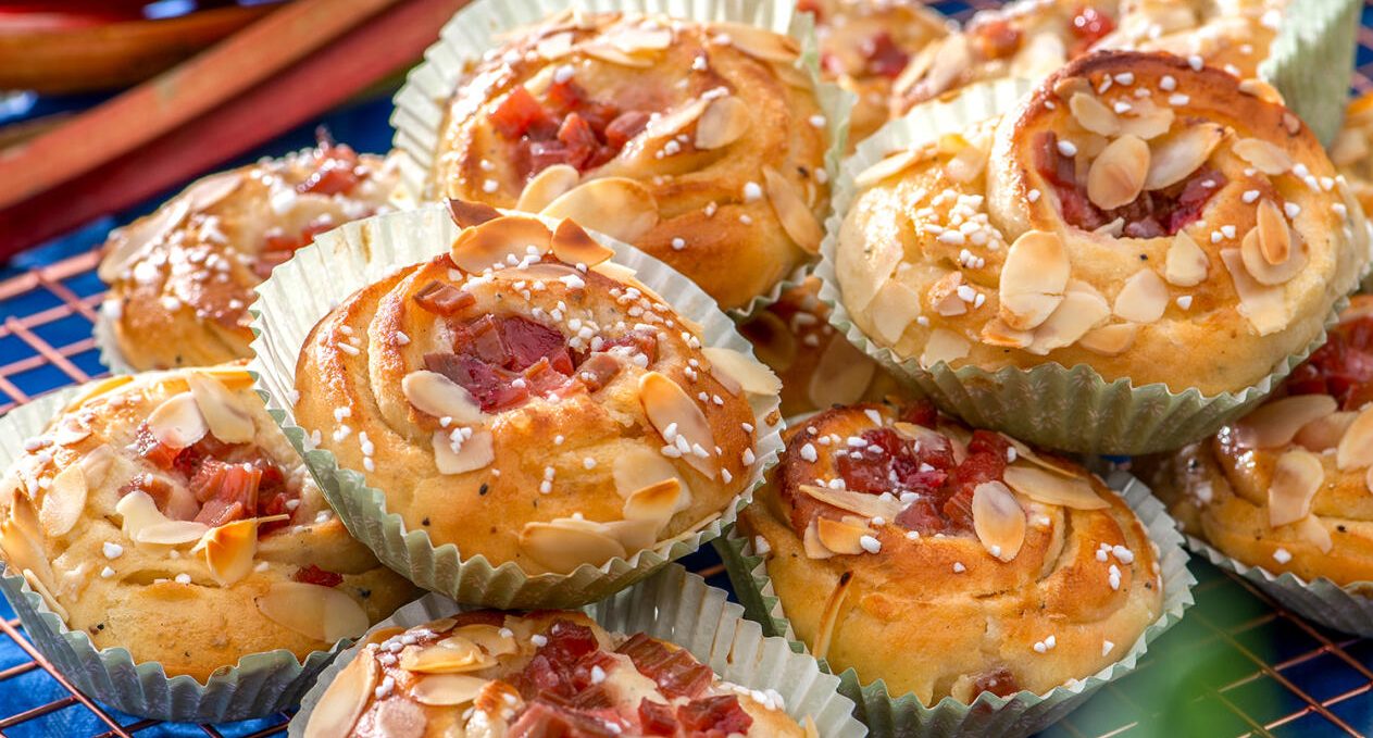 Rabarberbullar med kardemumma