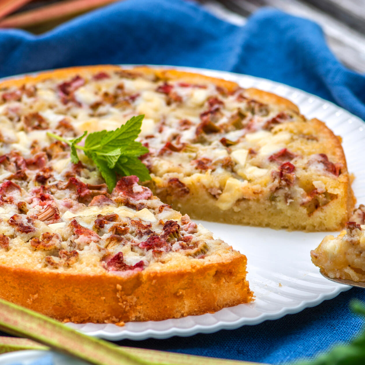 Glutenfri rabarberkladdkaka