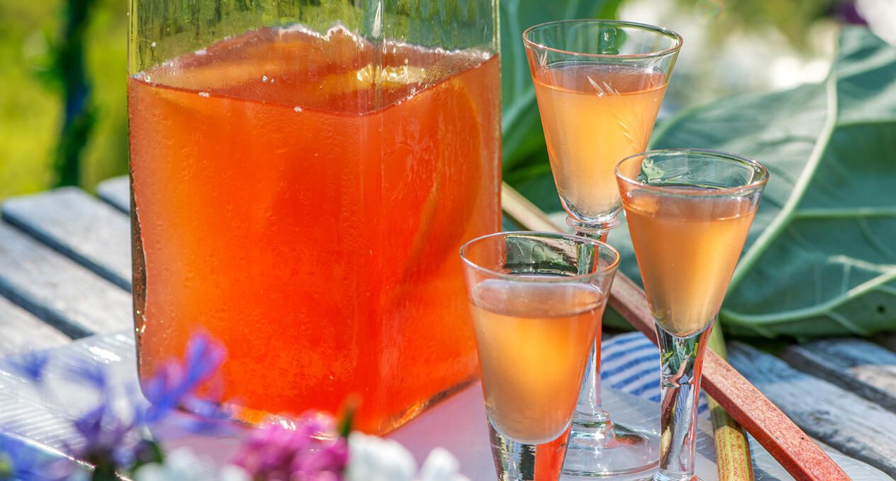 Rabarber- och ­citronsnaps