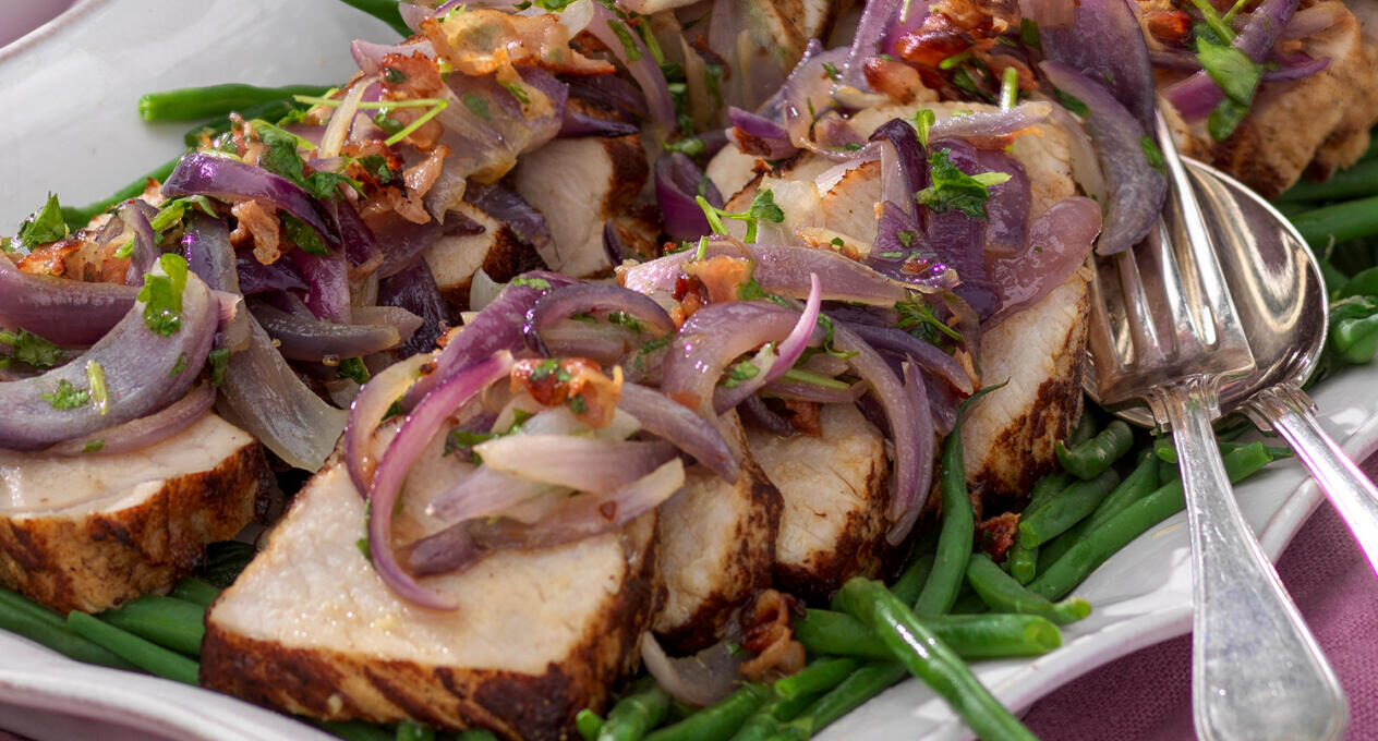 Fläskytterfilé med gräddig cidersås