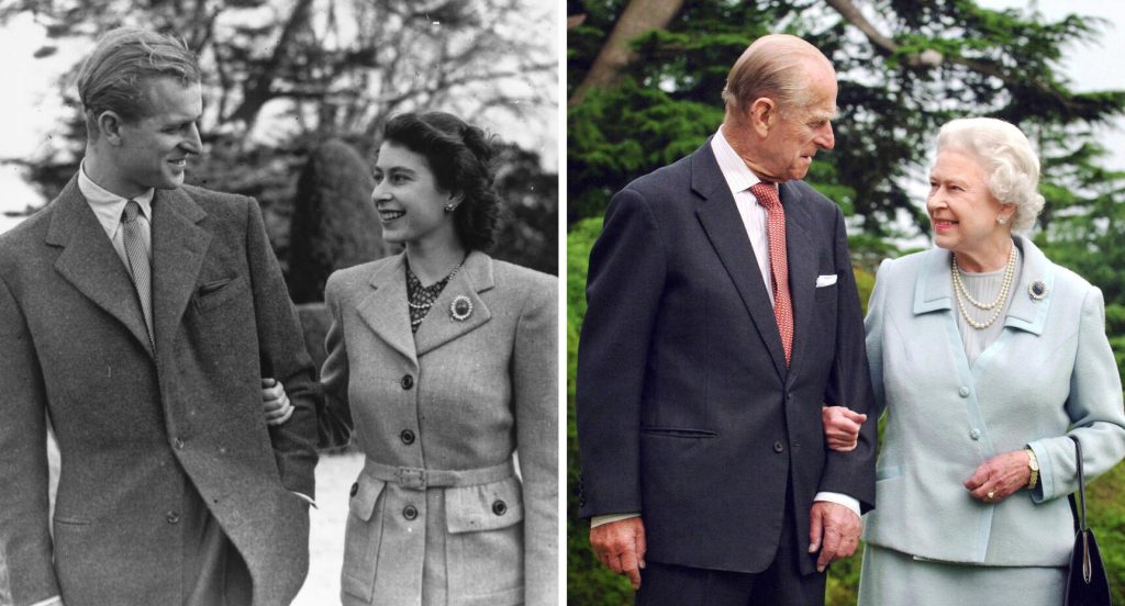 När Elizabeth II och Philip firade diamantbröllop 2007 återskapade de en bild som togs på dem under bröllopsresan. Foto: Getty Images