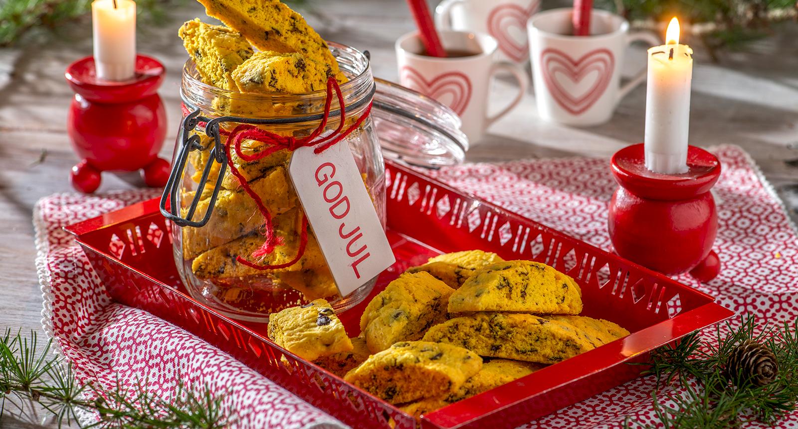 Saffransskorpor med apelsin och choklad – glutenfritt recept