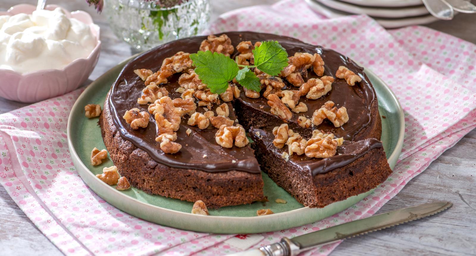 Chokladkaka med tryffelglasyr