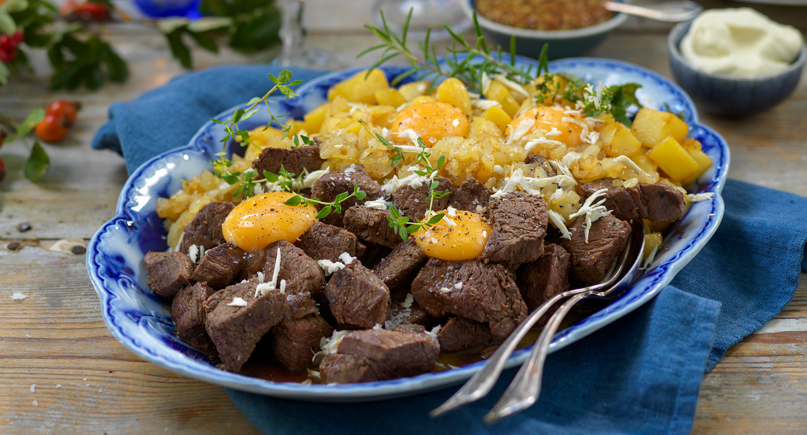 Klassisk Biff Rydberg med senapskräm