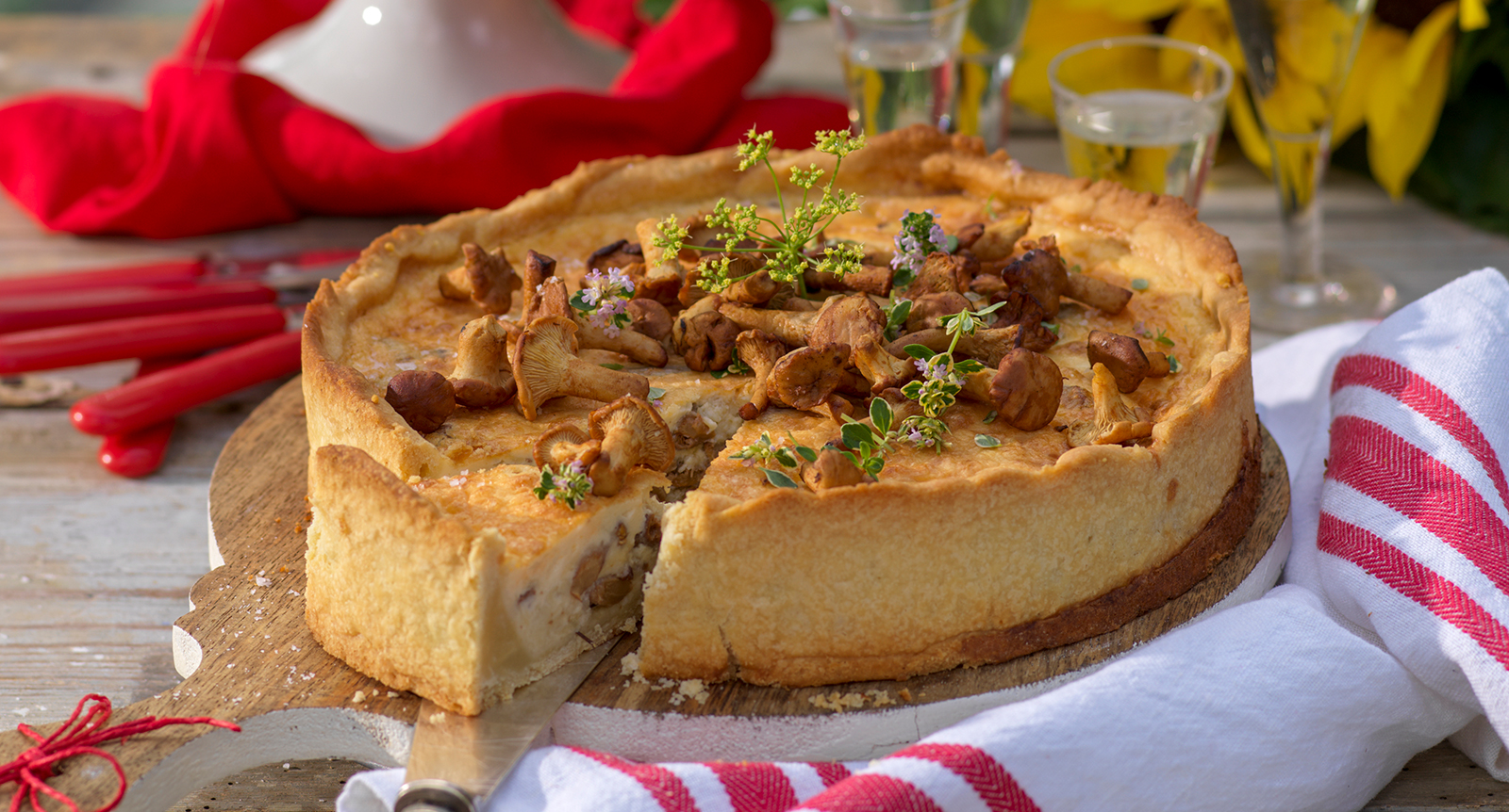 Västerbottenpaj med kantareller
