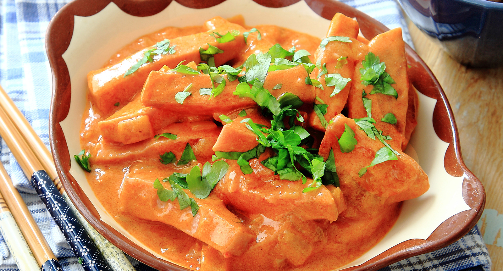 Asiatisk stroganoff med kokosmjölk