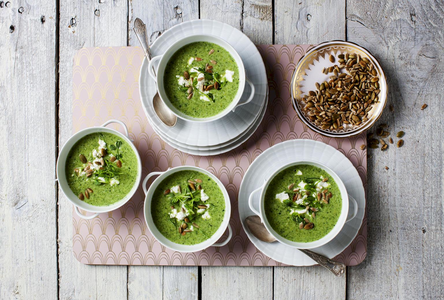 Soppa med ärtor på en kvart