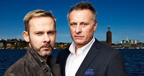 Dramat 100 Code utspelar sig i både Stockholm och New York. Dominic Monaghan och Michael Nyqvist spelar poliser. Foto Pär Bäckstrand/Kanal5