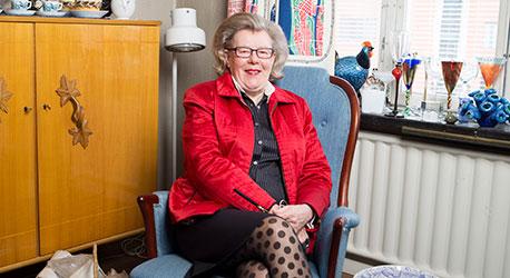 Birgitta Rasmusson berättar att hon är mycket självständig, och aldrig ångrat sitt livsval att inte bilda familj. Foto: Peter Jönsson
