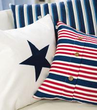 Stjärnor, ränder och färgerna rött, blått och vitt är typiskt för New England-style.Foto: Christer Vallstrand