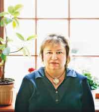 Carin Aissa berättar att manodeppresivitet drabbar alla som står i den sjukes närhet.Foto: Janne Danielsson