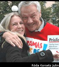 Röda korsets julinsamling 2007.Foto: Susanne Rudstedt / Röda Korset