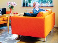 Den nya färgen blev en vitamininjektion för vardagsrummet. Foto: Ingvar Hedenrud