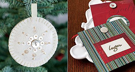 Här kommer två pysseltips från bokklubben Skaparglädjes julbok "Nu är det jul igen"av Helene S Lundberg.