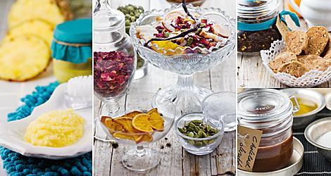 Ananasskrubb, kryddigt badsalt, rogivande kakor, värmande vinterte eller chokladskrubb. Gör din egen hälsoklapp i år!