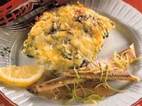 Böckling med ostomelett i ugn