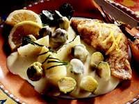 Stekt torsk med rosenkålsragu