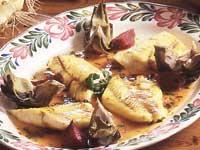 Saffransbakad gösfilé