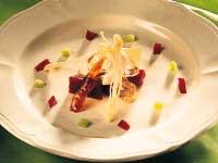 Fruktgelé med mandelkräm