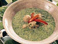 Frikadeller och spenatsoppa